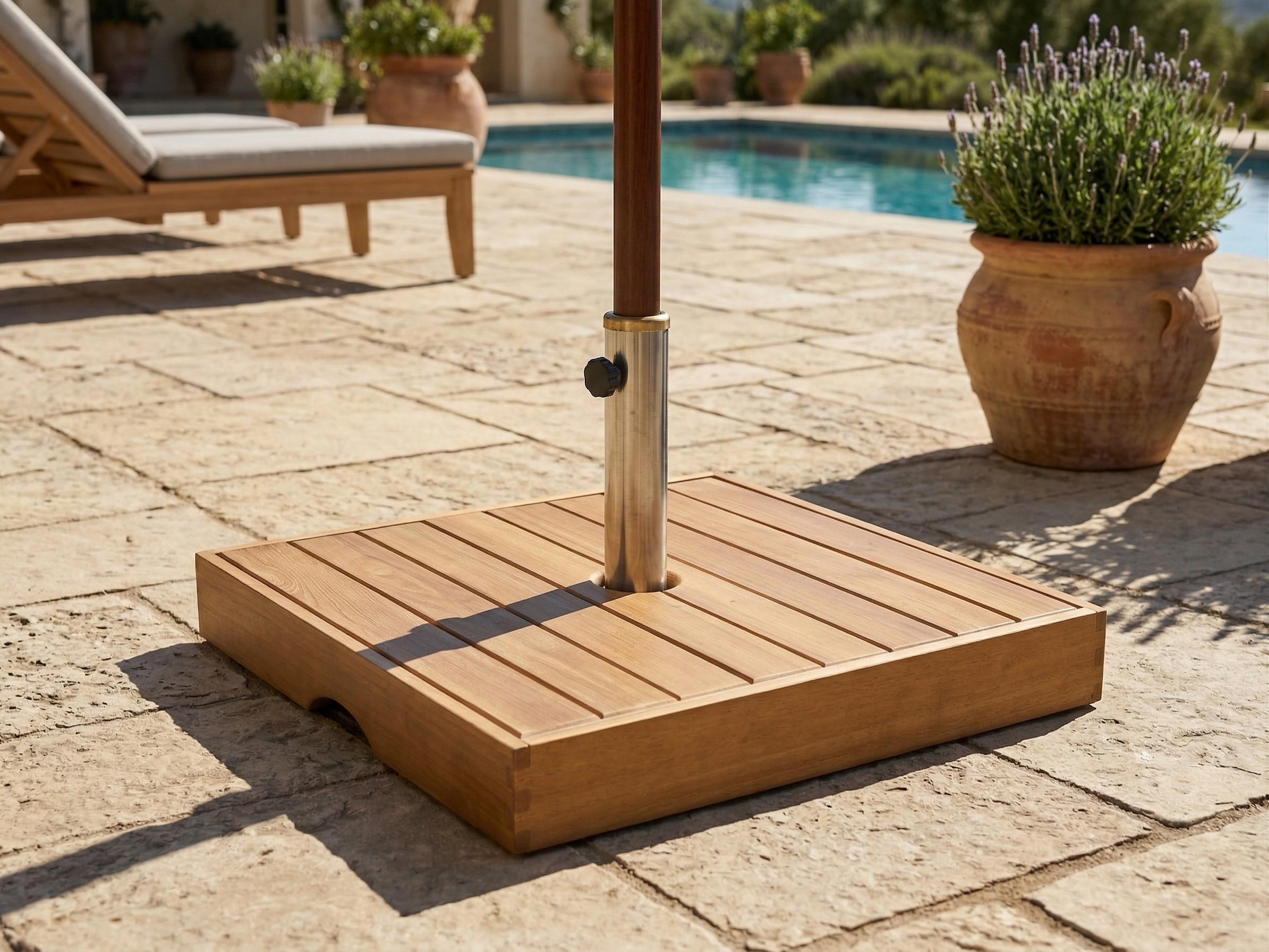 Parasol Base CRECCHIO Brown Square 24 kg