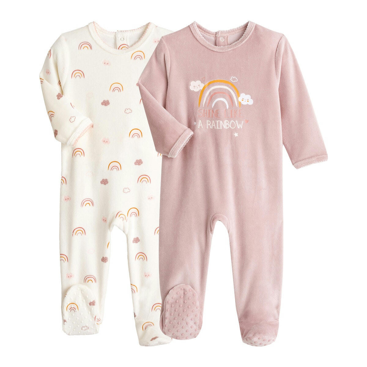 Lot de 2 pyjamas en velours