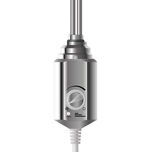 Element Chauffant Electrique 900W - Chrome - 1/2