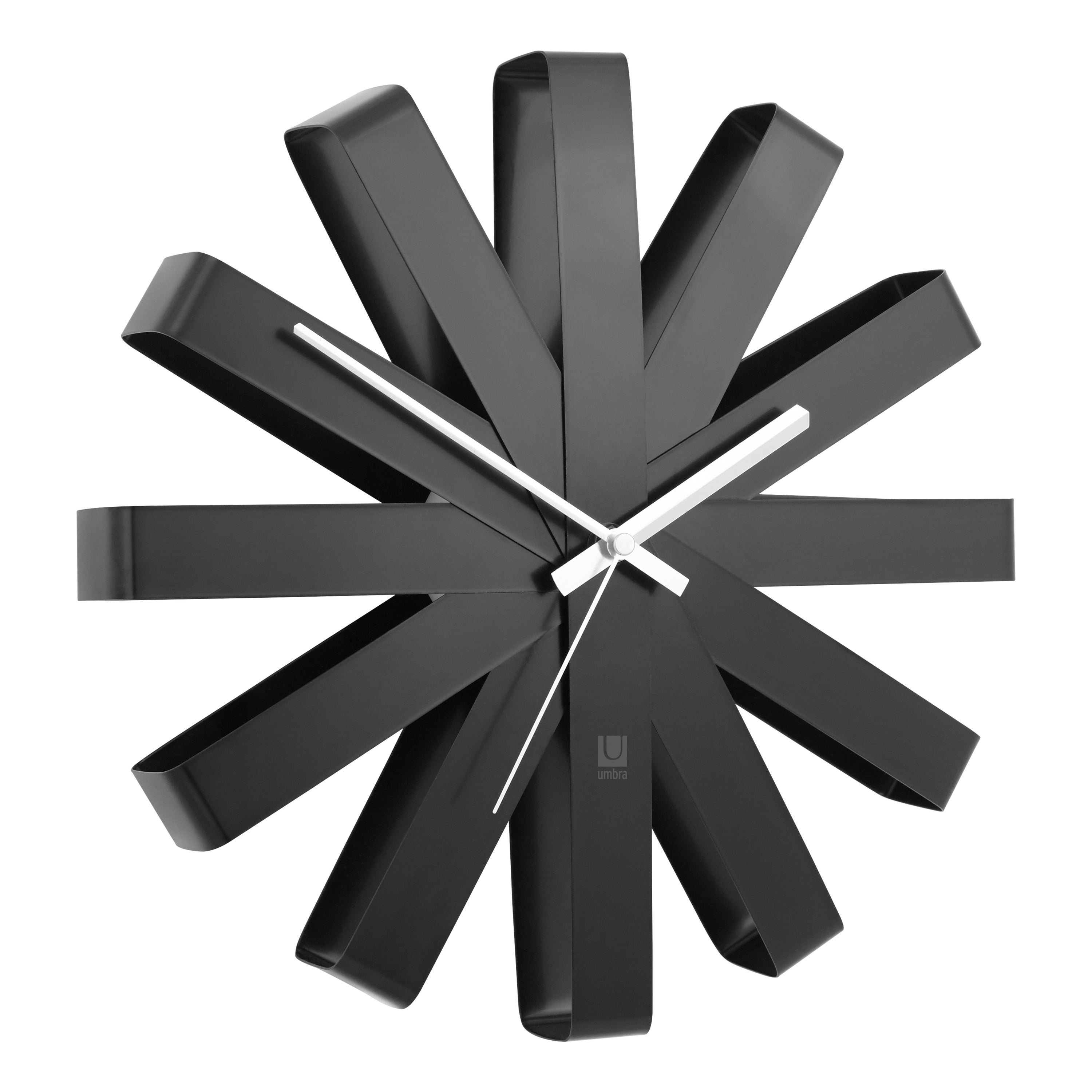 Umbra Ribbon Wandklok Ø 30 cm - Zwart