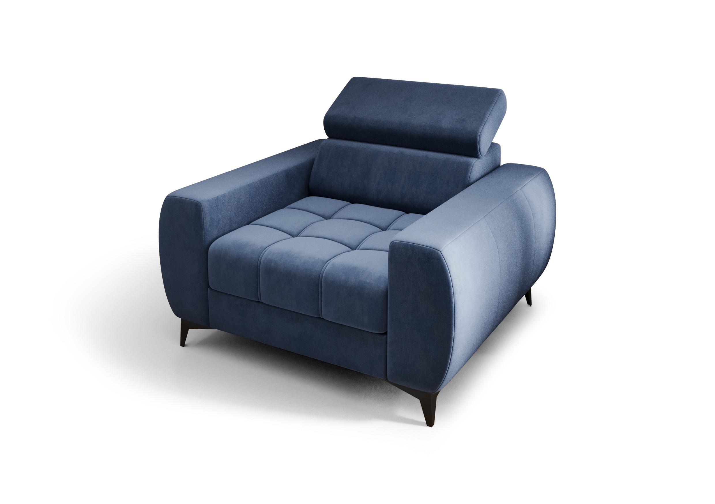 Fotel Porto 110 cm | regulowany zagłówek | nowoczesny, wygodny