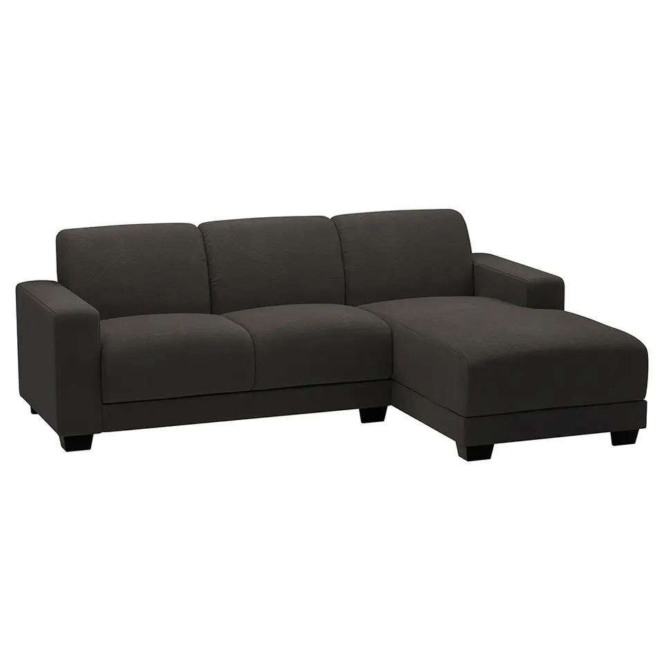 Bank Aberdeen met chaise longue rechts - Preston - antraciet