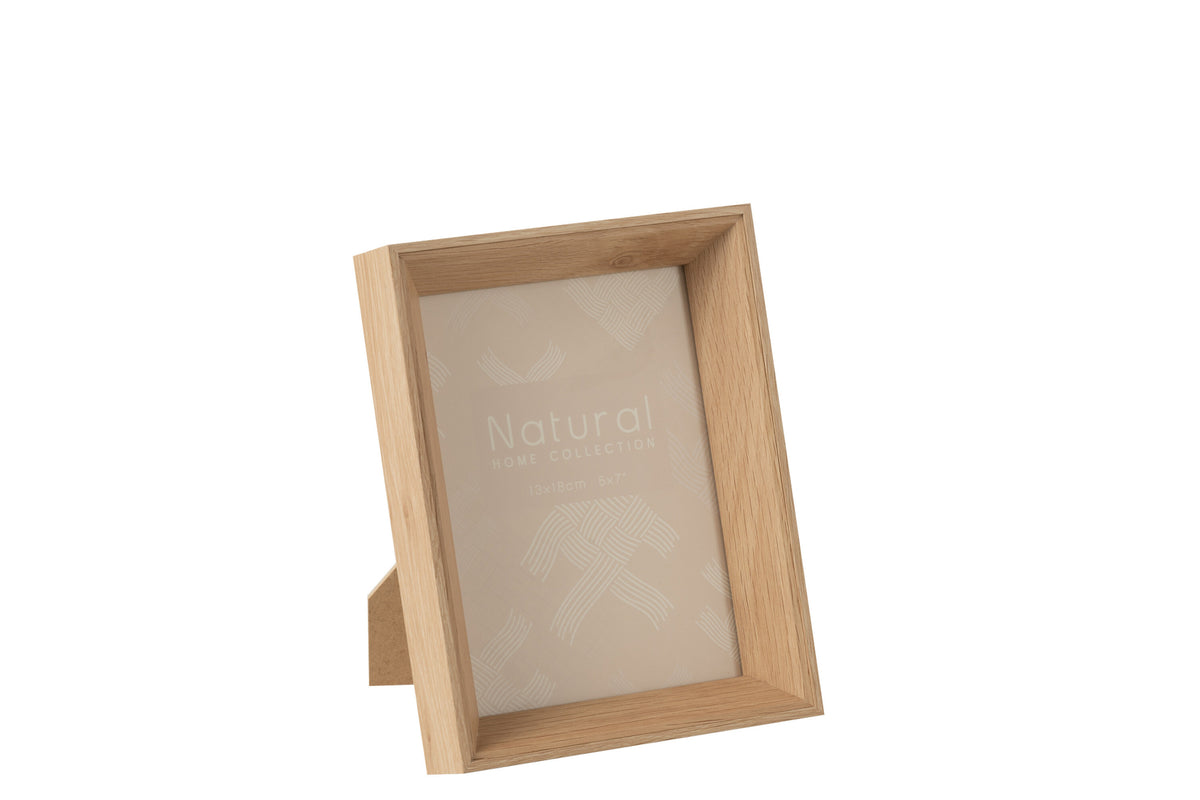J-Line fotolijst - hout - naturel - 2 stuks