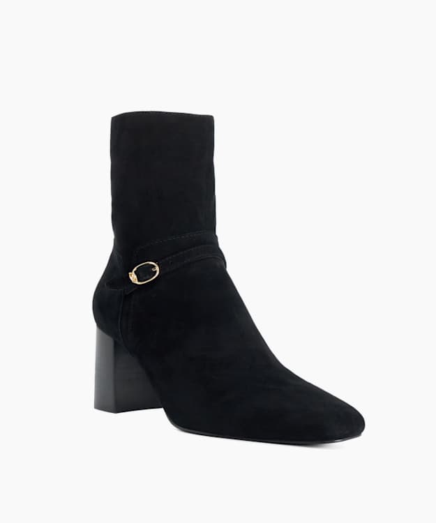 Ollen Black - Heeled Ankle Boots