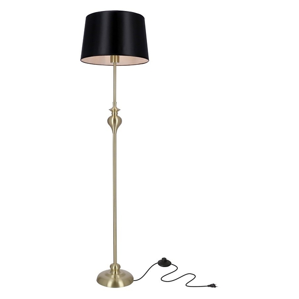 Prima gold lampa podłogowa złoty satynowy 1x60W E27