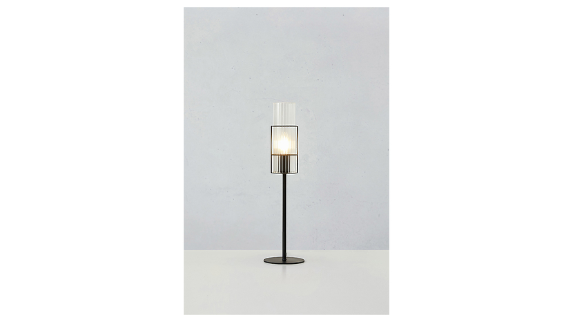 Lampa stołowa Tubo50 cm metalowa czarna