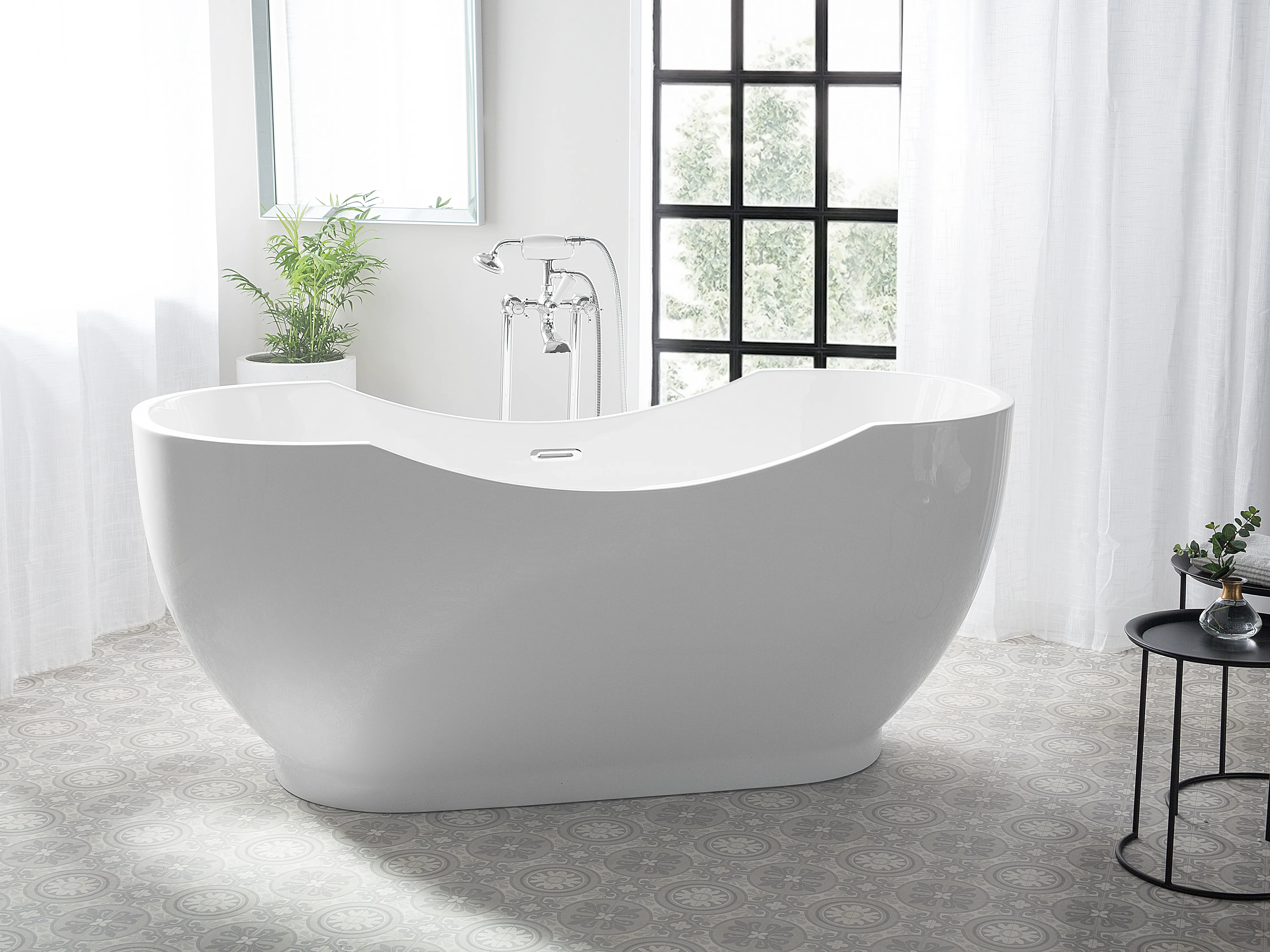 Freestanding Bathtub BAYLEY 1700 x 770 mm White