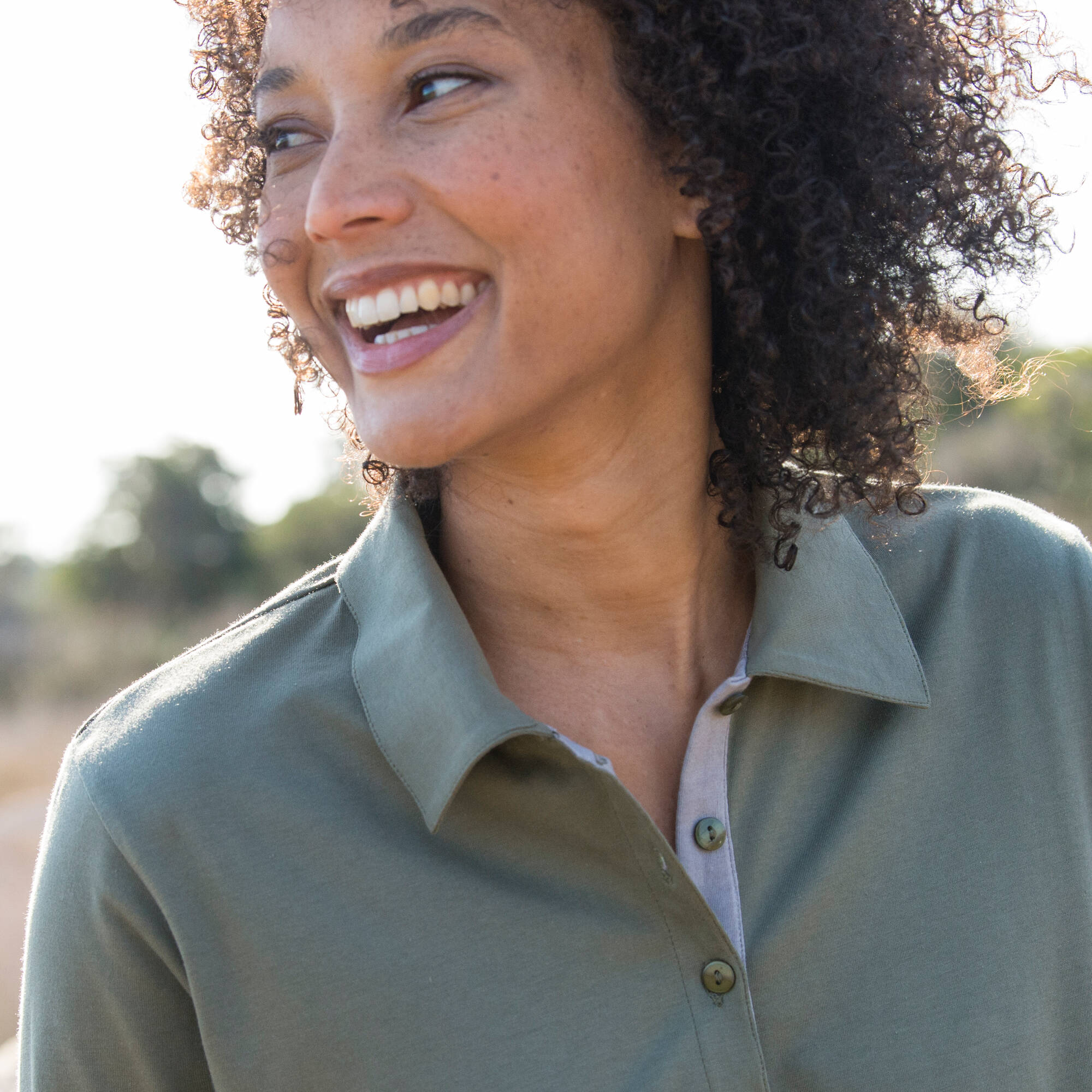 Polo bicolore maille jersey