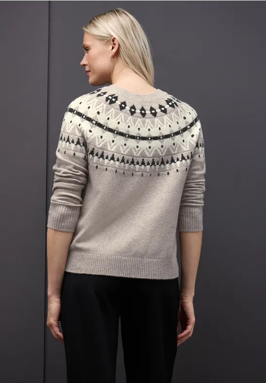 Pullover im Norweger-Look