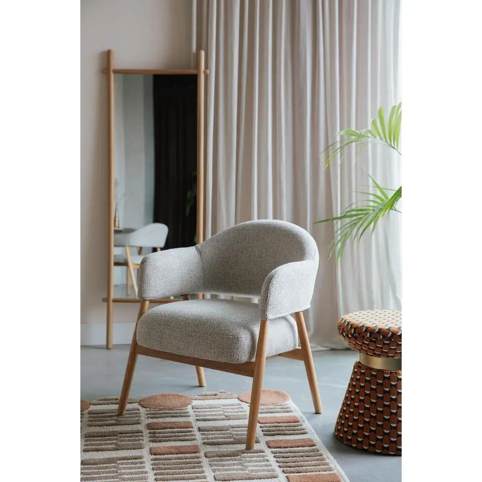 Puur - Clay fauteuil hout - lichtbruin