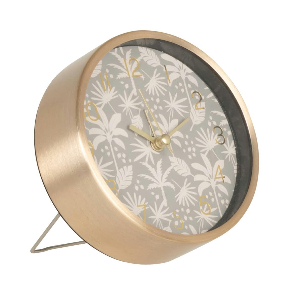 ASWAN - Horloge dorée, verte et beige D11