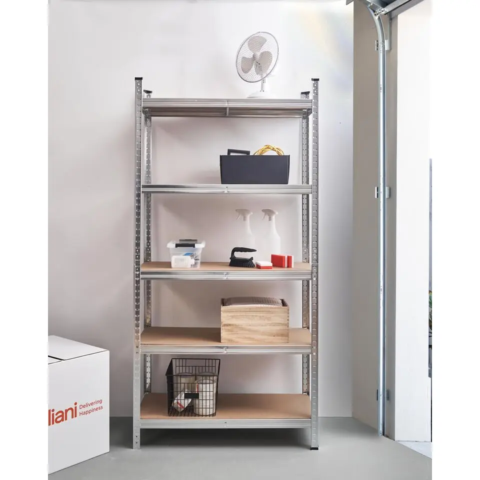 XITTA - Stellingkast 5 planken - Zilver - Staal