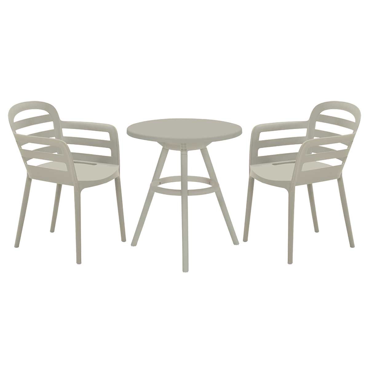 Garden Impressions bistroset Fien zand kleurig - 3-delig
