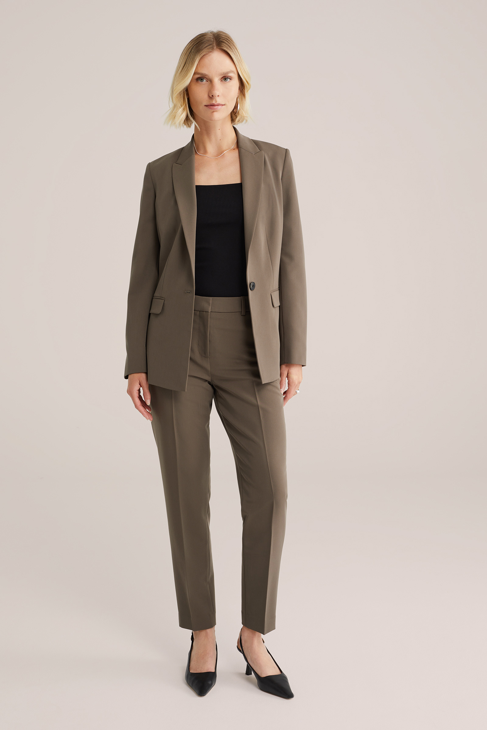 Dames slim fit pantalon