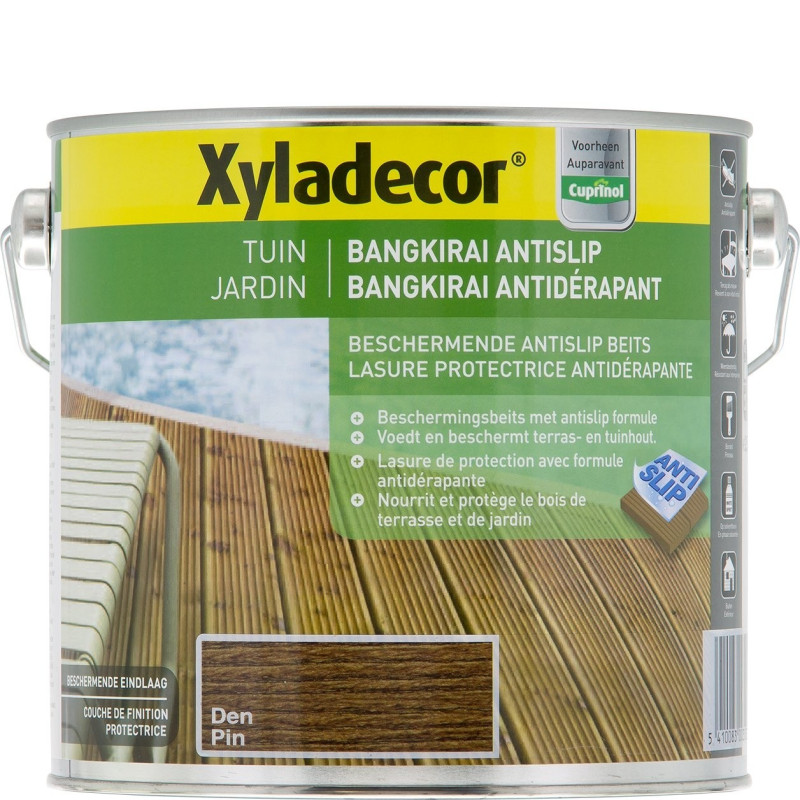 Lasure Bangkirai Antidérapant Satin Pin 2,5 L XYLADECOR