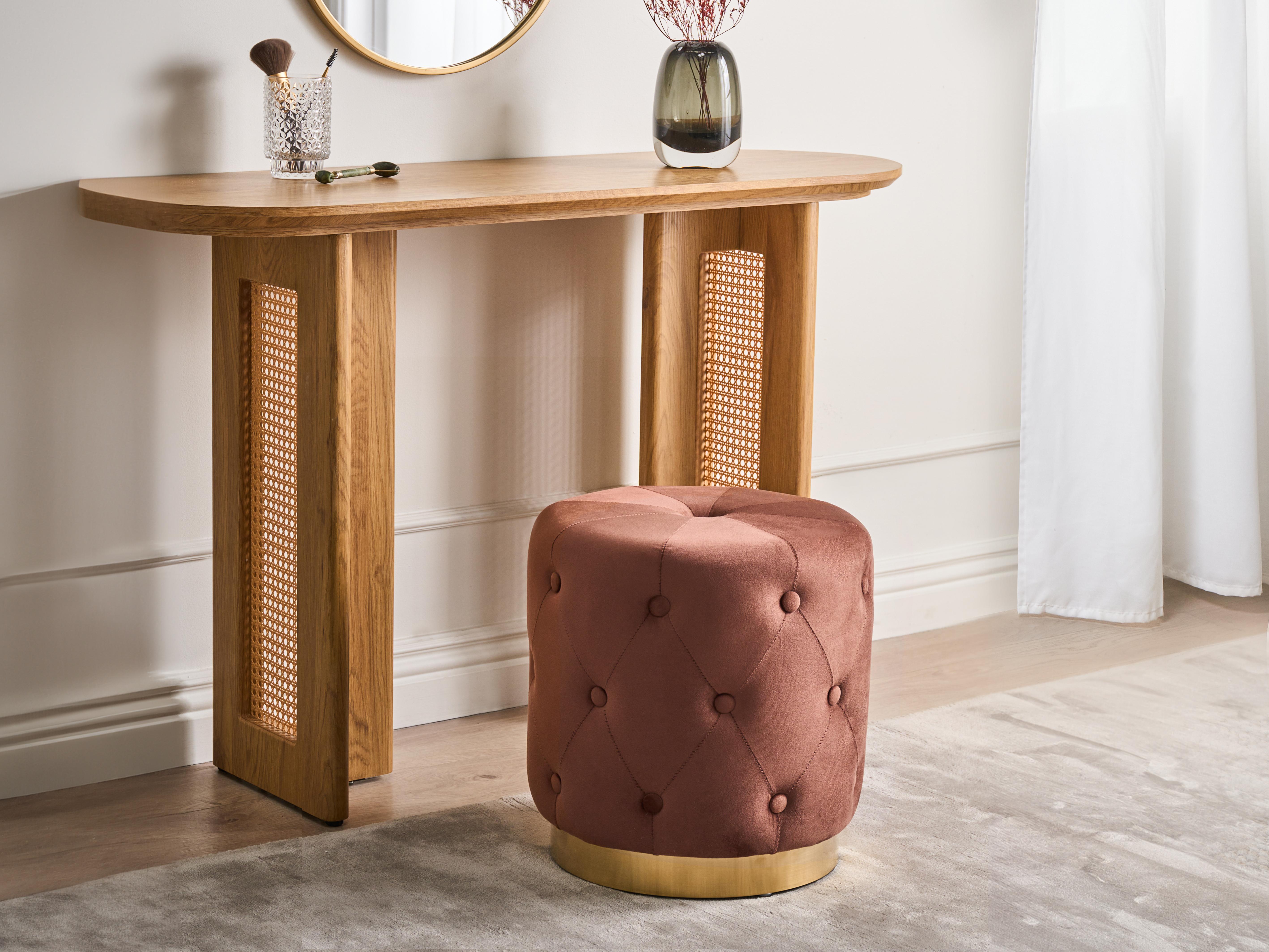 Pouffe CARROLLTON Velvet Brown