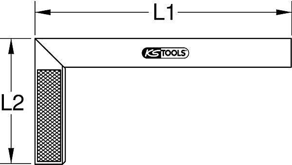 KS Tools - 300.0220 - Equerre droite et d'onglet, L.250 mm