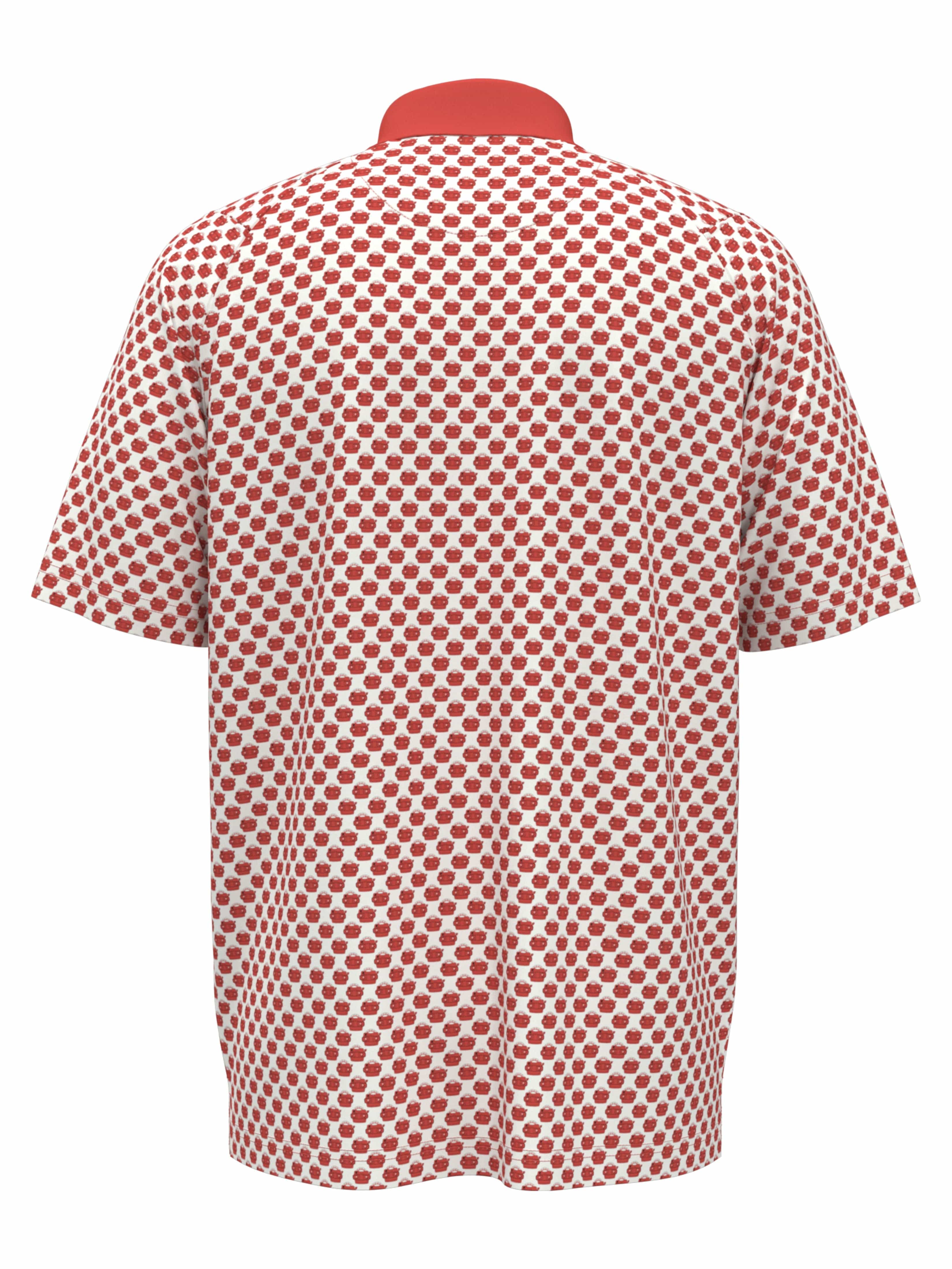 Mens View Master Print Golf Polo