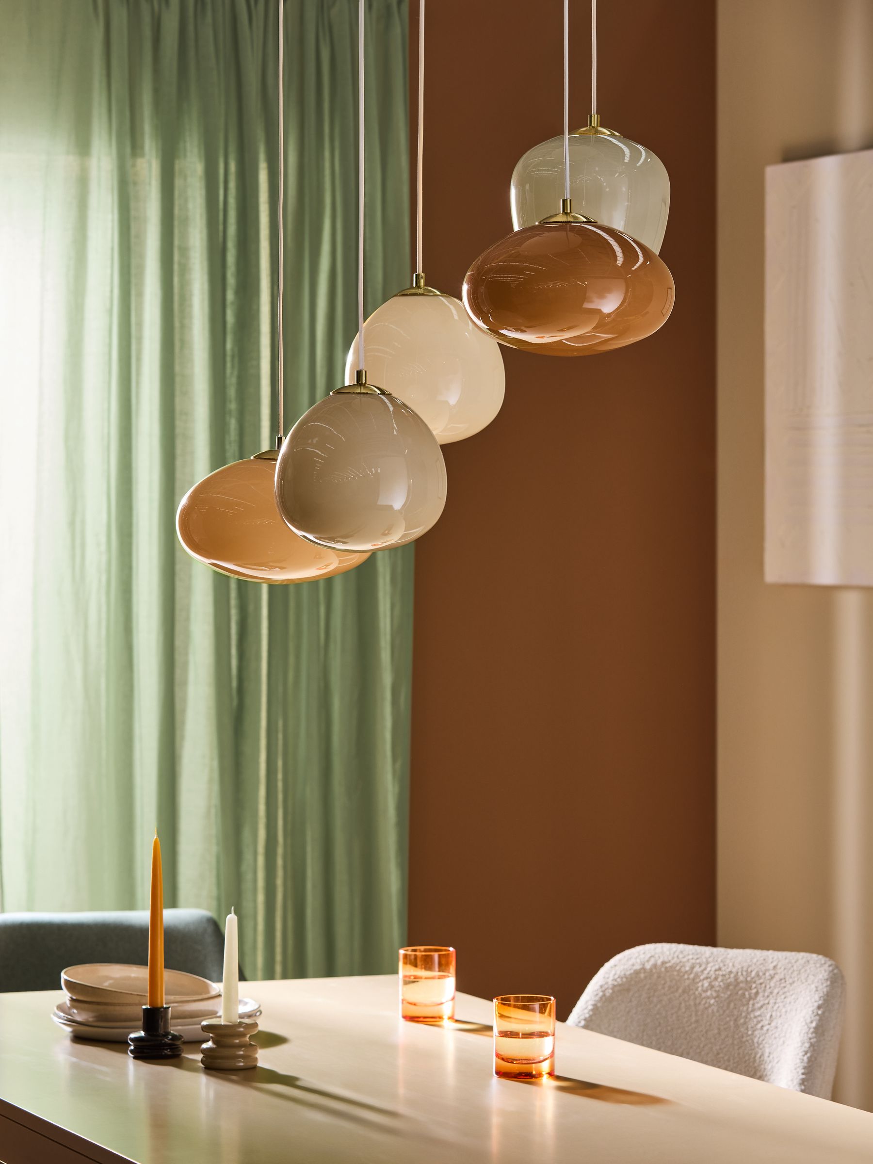 Adrianne 5 Light Cluster Pendant Ceiling Light in Neutral