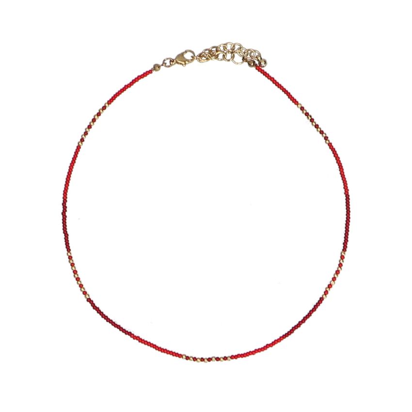 Manfield Rode kralenketting