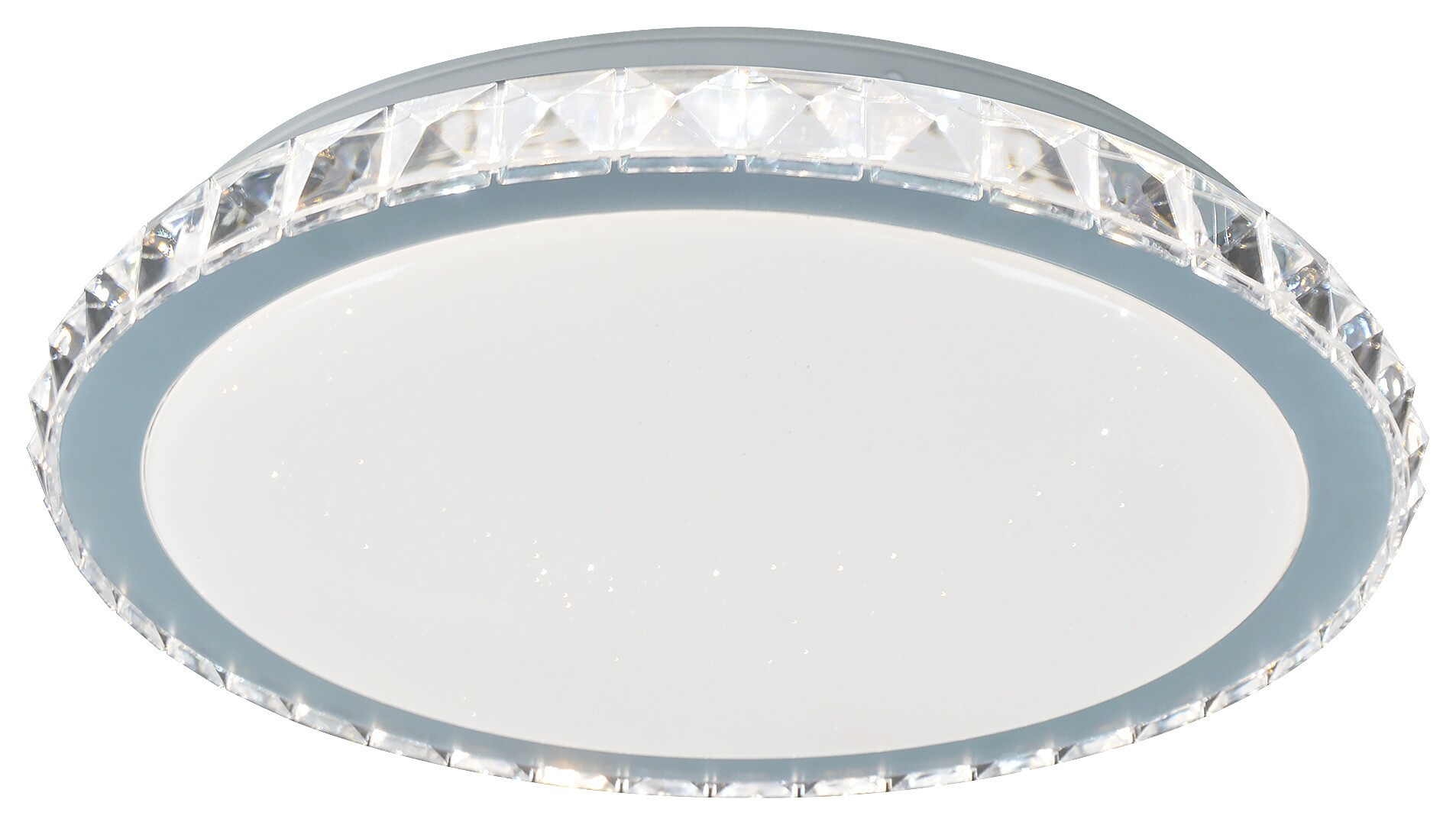 Plafon Cressidaokrągły srebrny LED 1x24W 40,5cm 1720lm IP20 Rabalux