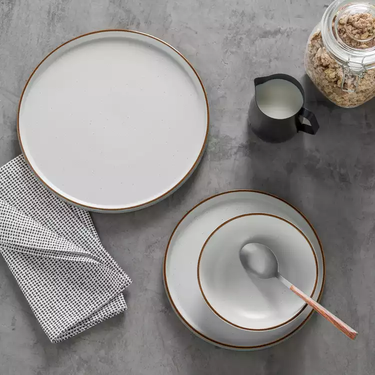 Habitat Loft Living Speckle 12 Piece Dinner Set - Grey