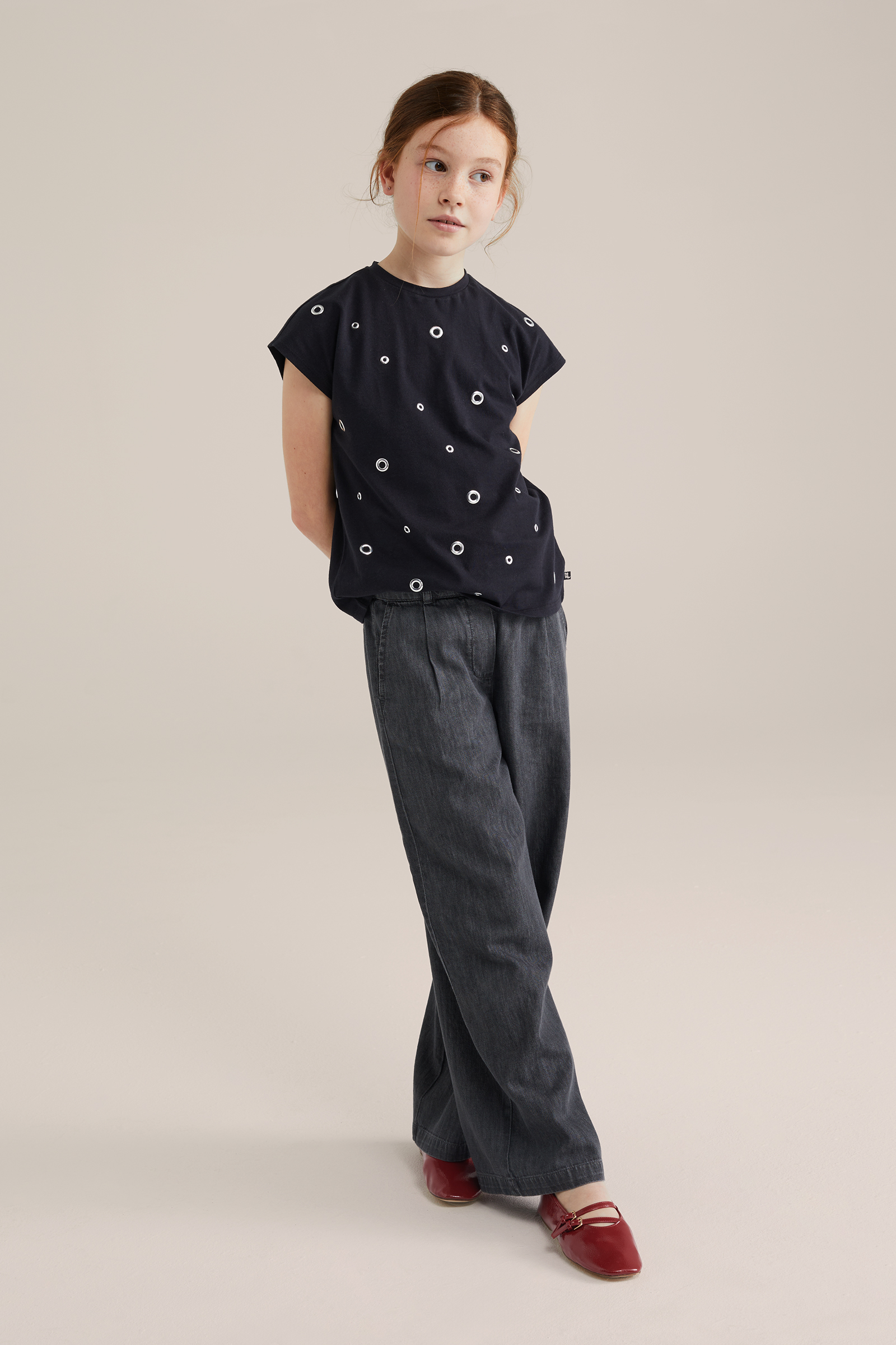 Meisjes T-shirt met studs