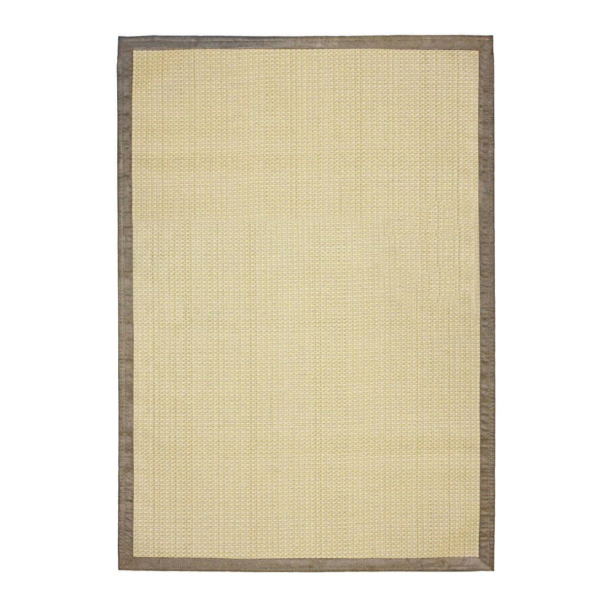 STRAW - Tapis tressé pour intérieur et extérieur beige 140x200