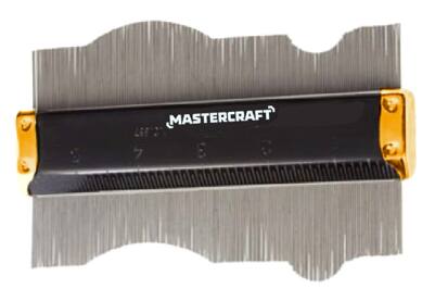 Mastercraft Stainless Profile/Contour Measuring Gauge, Stainless Steel, 6-in