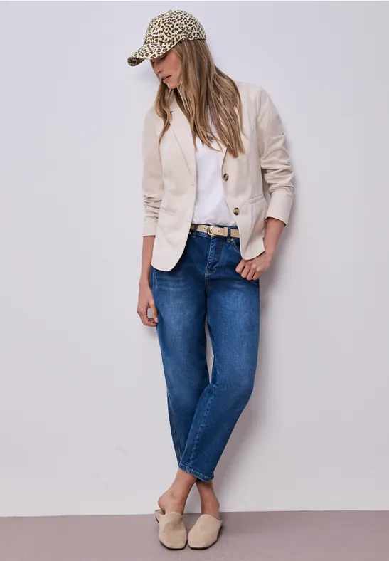 Cap mit Leo-Muster im Washed-Look