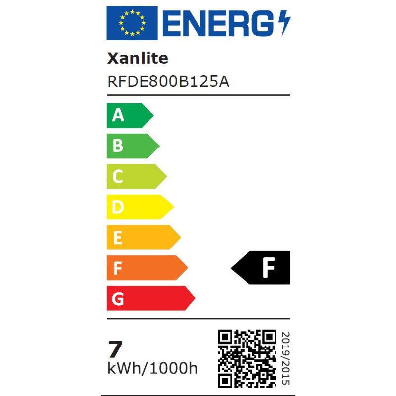 Ampoule à filaments ambrée LED E27 blanc chaud 600 lm 7 W XANLITE