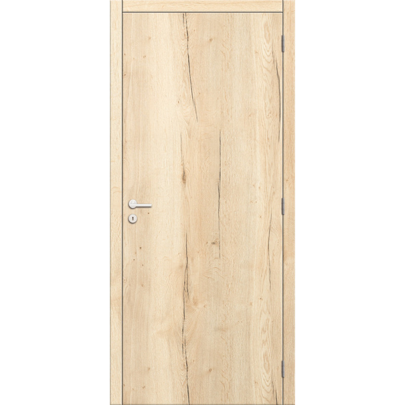 Bloc-porte fini Realwood Oak Vertical chêne naturel 63 x 201,5 cm THYS