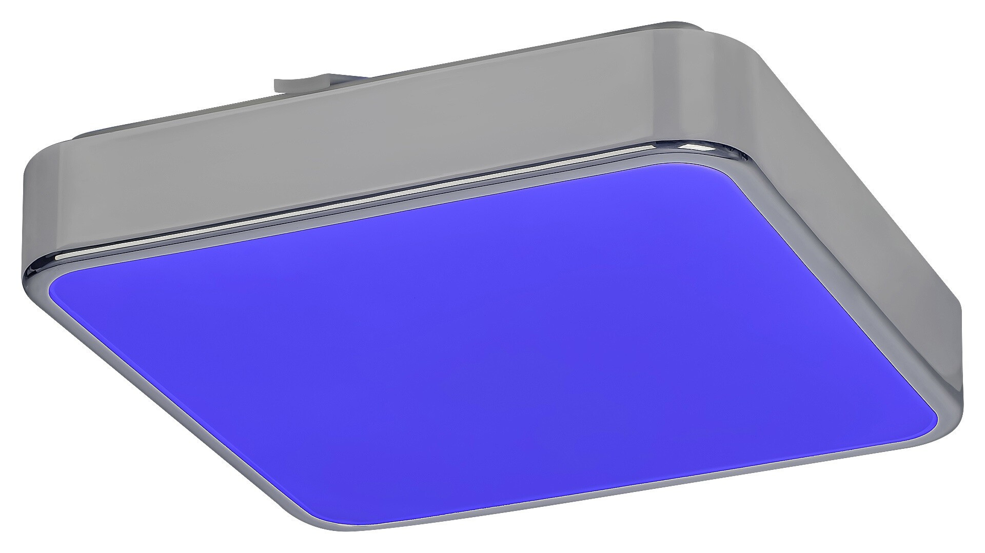 Plafon Wolimir z pilotem kwadratowy srebrny LED 1x22W 29cm IP44 Rabalux