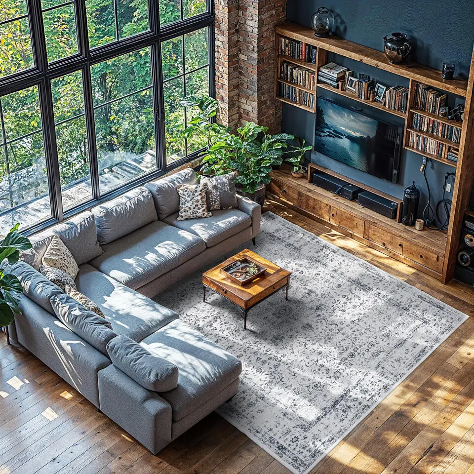 tectake? Vintage design vloerkleed Aliya, laagpolig 240 x 340 cm