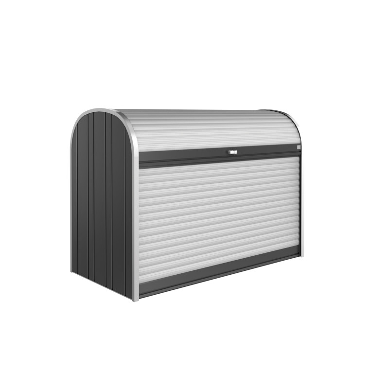 Box de rangement StoreMax gris foncé 1,9 x 0,97 x 1,36 m BIOHORT