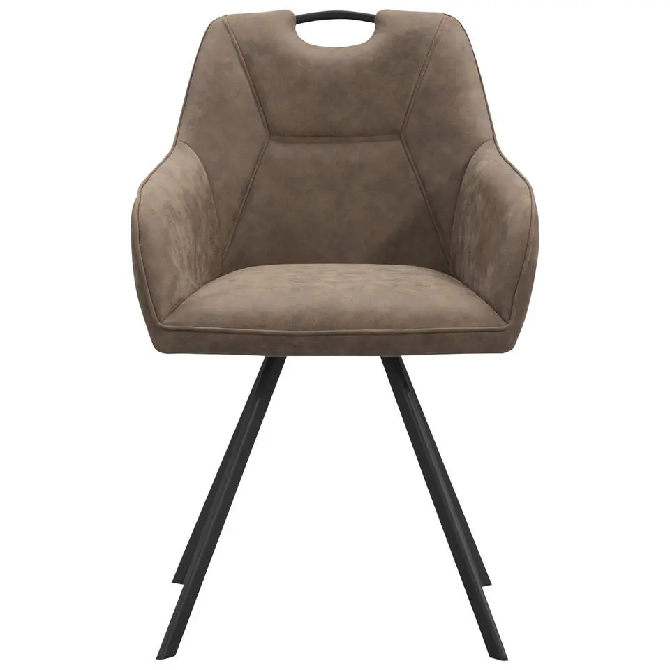 Eetkamerstoel Jesse met armleuning - cognac