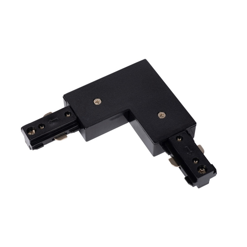 Connecteur en L droit Track noir LUCIDE