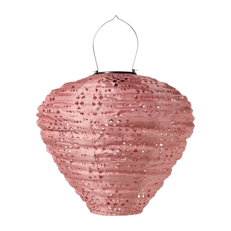 Solar barok lantaarn druppel - roze - &Oslash;28x30 cm