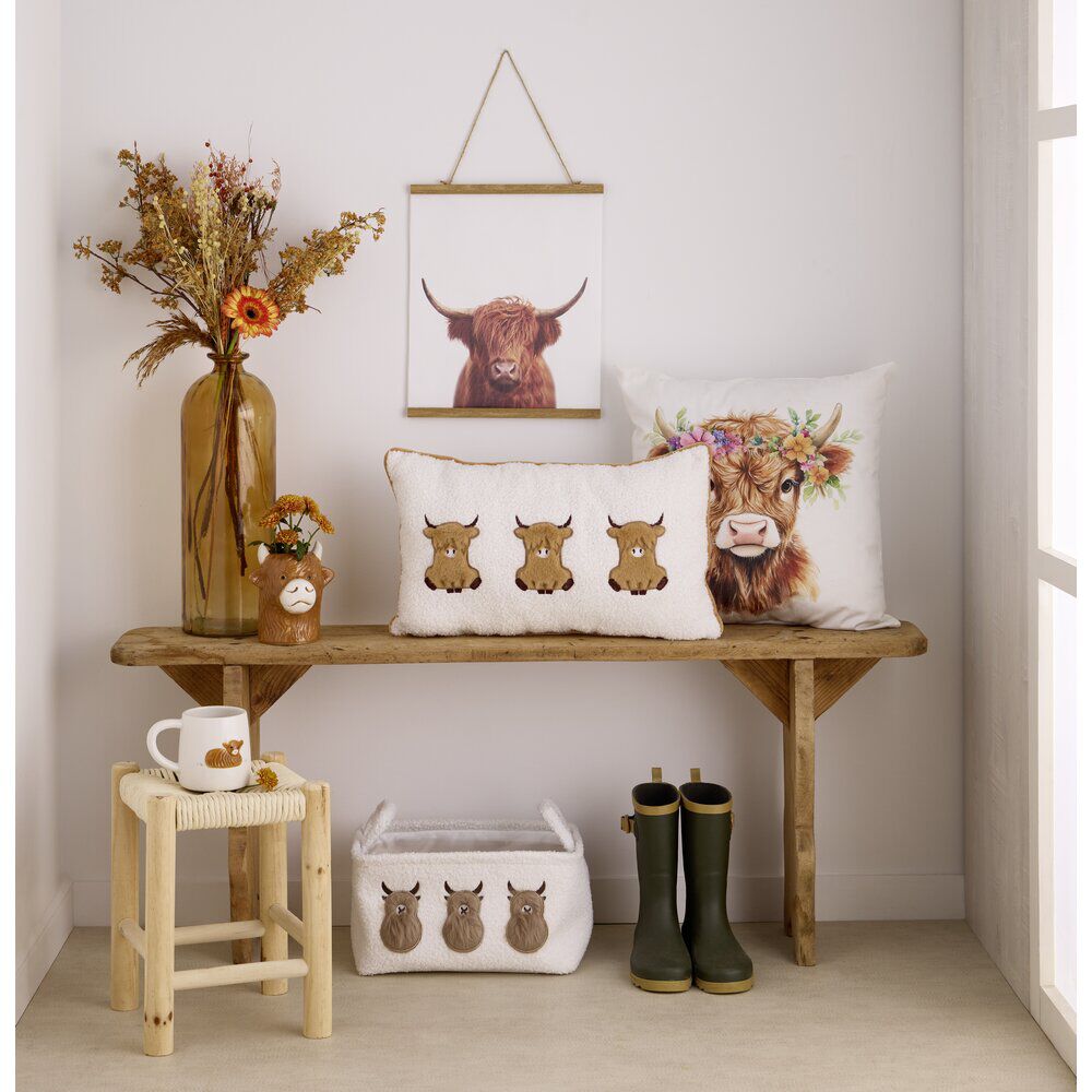 Mug vache Highland 38cl en dolomite beige
