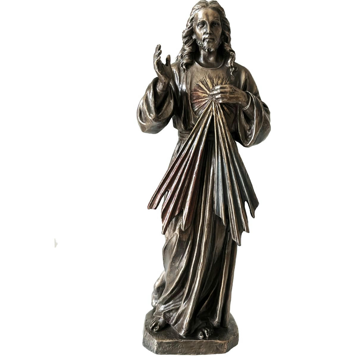 - Statuette christ miséricordieux en bronze coulé à froid