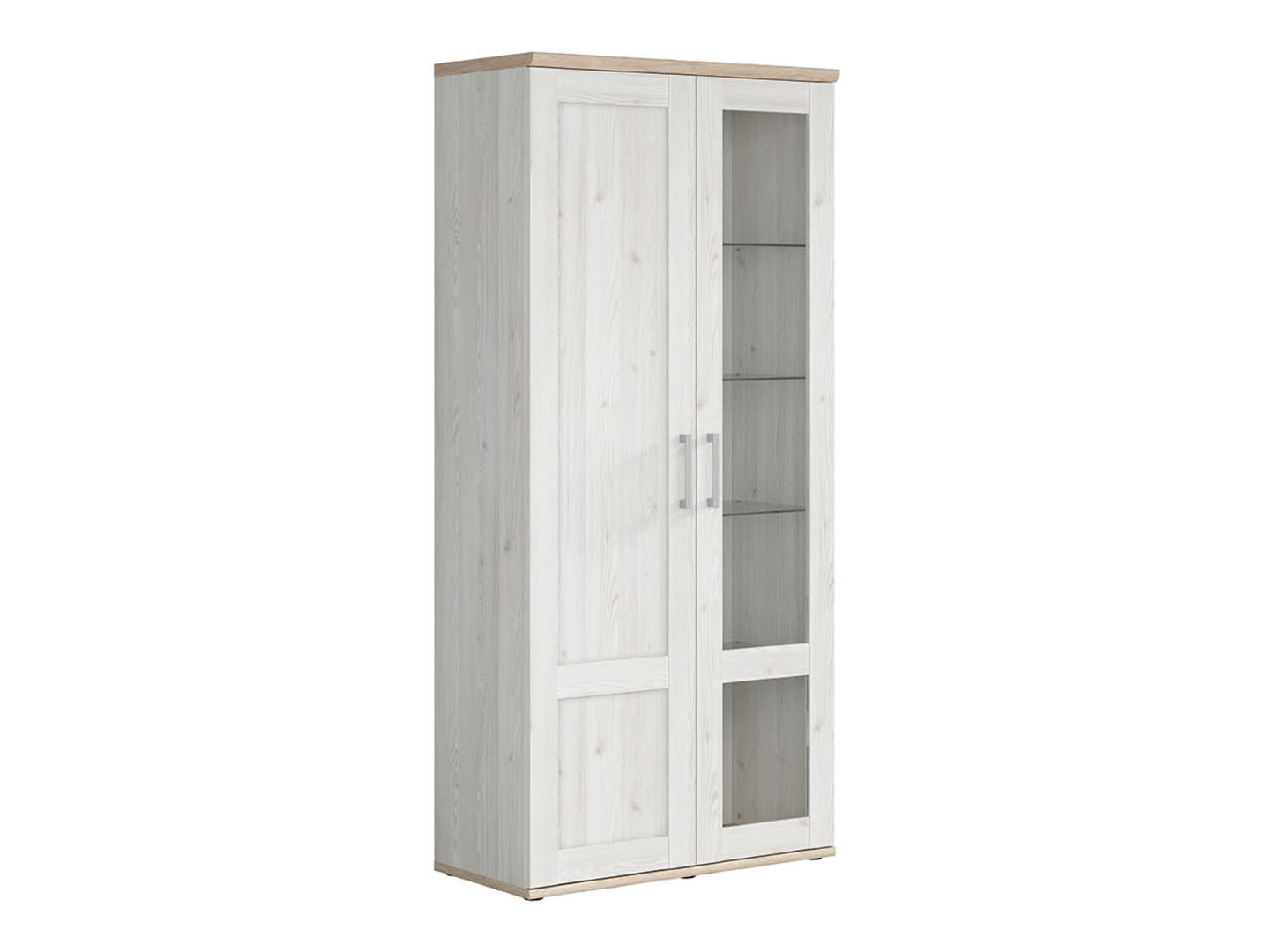 Witryna Romance 93 cm z 2 drzwiami modrzew sibiu jasny