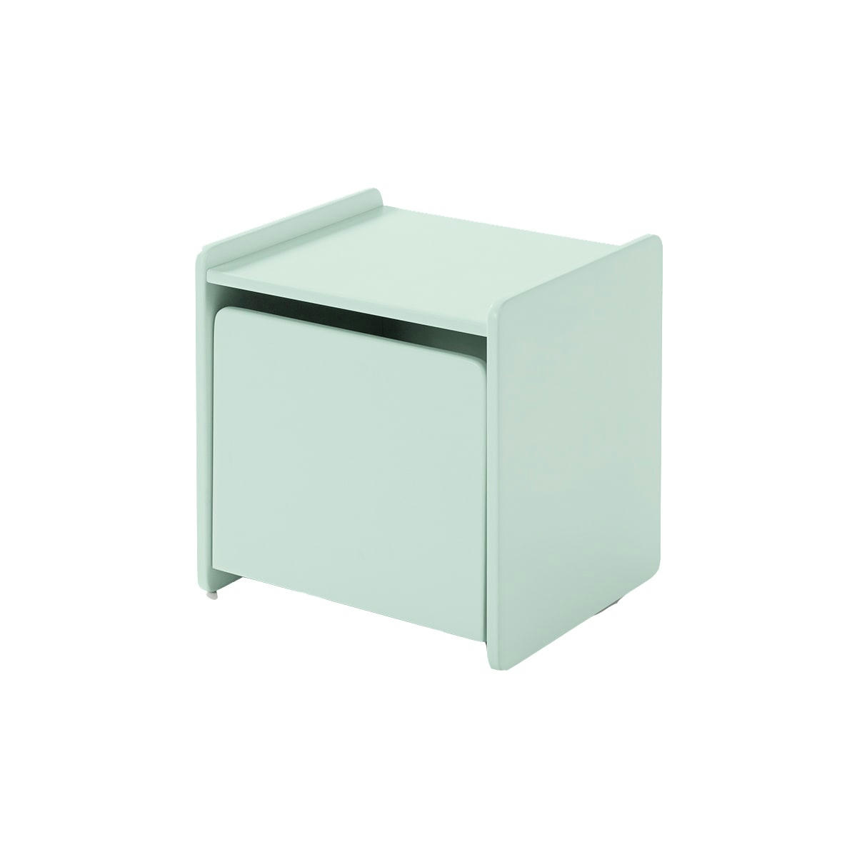 KIDDY - Table de chevet 1 porte vert menthe