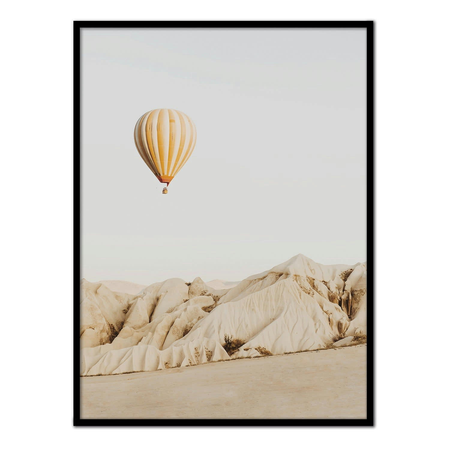 DESIERTO - Affiche avec cadre noir - Globe - 30x40