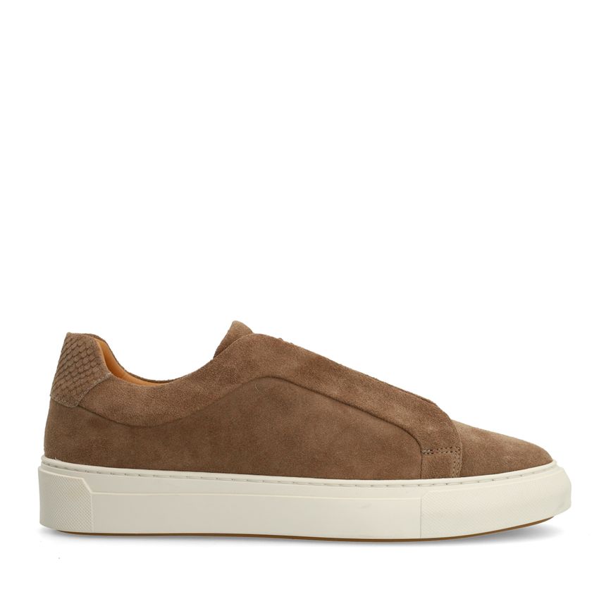Manfield Taupe suède sneakers