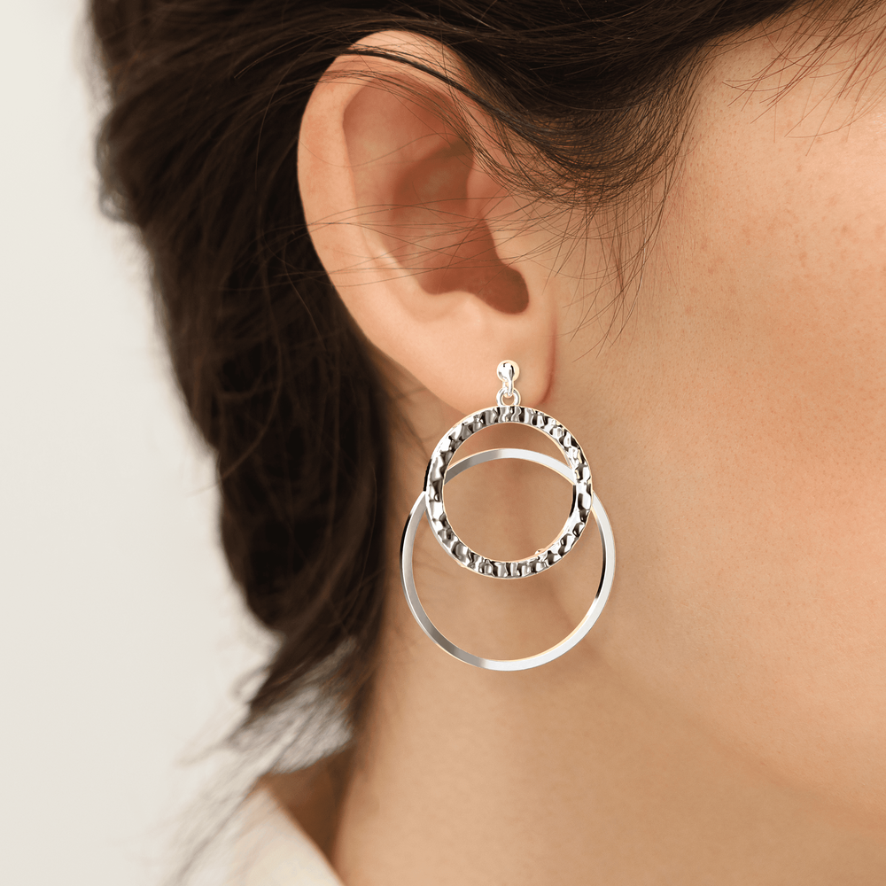 Boucles d'oreilles Pure Martelée
