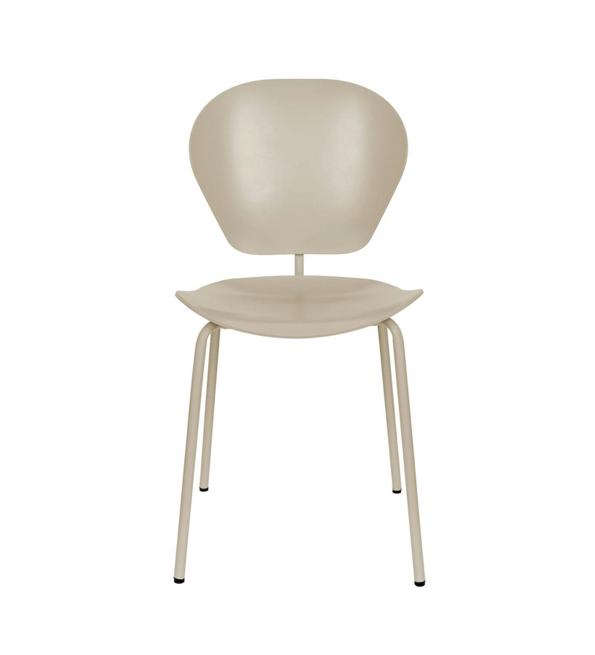 OCEAN - Chaise éco responsable en plastique recyclé beige