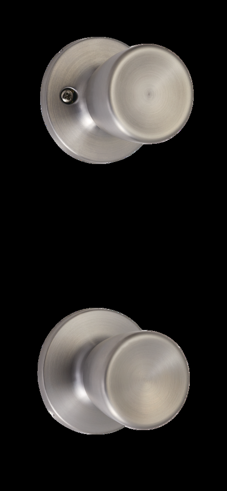Garrison Passage Tulip Door Knob Handle Set, Stainless Steel