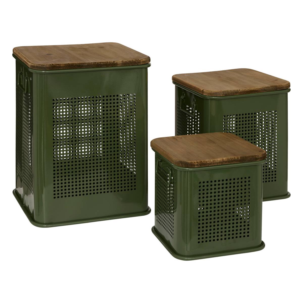 Set of 3 chests "Azae" 46.5x35 cm