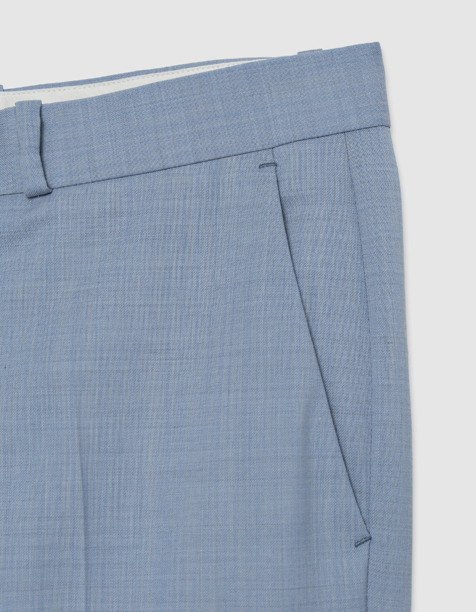 Pantalon de costume bleu ciel faux-uni TRAVEL SUIT Homme