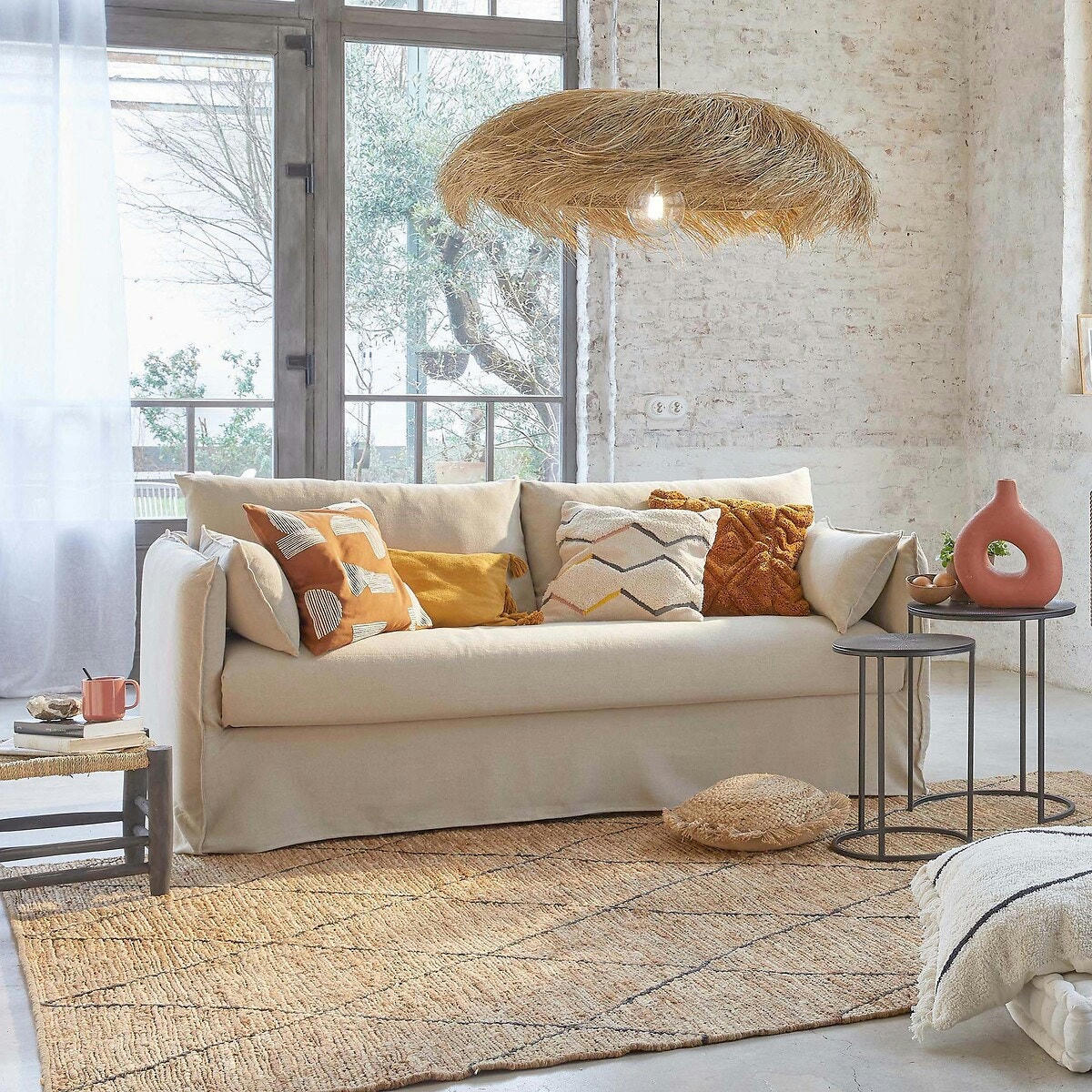 Housse de coussin tuftée, Temara